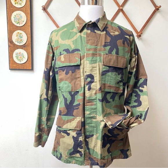 Vintage Military Camo Combat Coat - Picture 7 of 14
